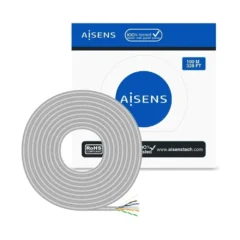 AISENS CABLE RJ45 CAT.6 UTP AWG23 CCA GRIS 100M