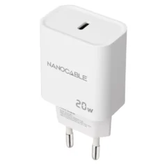 Nanocable 10.10.2005 Cargador de Pared 1xUSB Tipo-C 20W Blanco