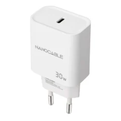 Nanocable 10.10.2009 Cargador de Pared 1xUSB Tipo-C 30W Blanco