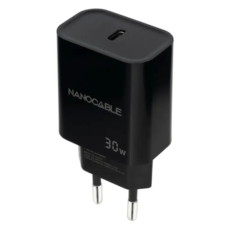 Nanocable 10.10.2010 Cargador de Pared 1xUSB Tipo-C 30W Negro