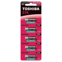 Pack de 5 Pilas 12V Toshiba 27A 12V Alcalinas