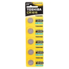 Pack de 5 Pilas de Botón Toshiba CR1616 3V