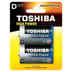 Pack de 2 Pilas D2 Toshiba LR20 1.5V Alcalinas