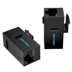 Vention IPGB0-5 Cat6 Adaptador UTP RJ45 Hembra - RJ45 Hembra 5 uds Negro