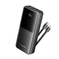 Vention FHPB0 22.5W Powerbank 20000mAh Negra Incluye Cable USB TIpo-C y Lightning