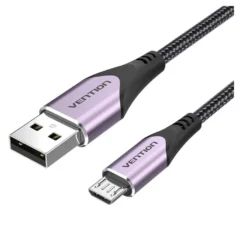 Vention COAVH USB Macho - MicroUSB Macho Hasta 60W 480Mbps 2m Purpura
