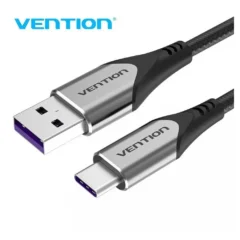Vention COFHH USB Tipo-C Macho - USB Macho Hasta 100W 480Mbps 2m Gris