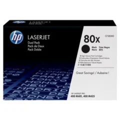 HP TONER Nº 80X XL ALTA CAPACIDAD MULTIPACK 2X NEGRO