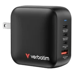 Verbatim Mini GaN Wall Charger 100W Cargador de Pared Universal 3xUSB-C 1xUSB