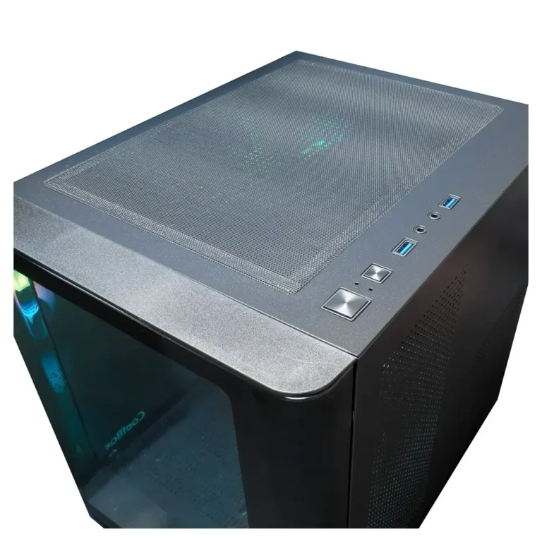 Coolbox GM100 Vision Mini Torre Gaming Cristal Templado 3 Ventiladores mATX ARGB Negra
