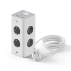 Ewent EW3864 Regleta 8 Tomas Shucko + 2USB-A + 2USB-C