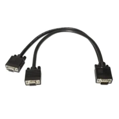 Aisens A113-0081 Duplicador SVGA VGA Macho - 2x VGA Hembra Hasta 3W 10Mbps 45cm Negro