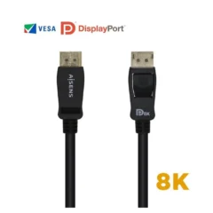 Aisens A149-0432 DisplayPort 1.4 8K Macho - DisplayPort Macho 2m Certificado Negro
