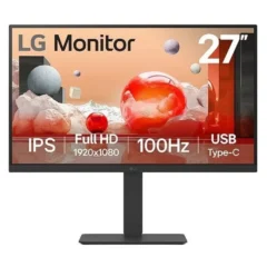 LG 27BA750-B 27" Monitor Profesional Full HD MM Regulable en Altura Negro