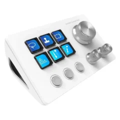 Mars Gaming MSD-TWO Blanco Control Deck 6 Teclas LCD 3 Ruedas 3 Botones