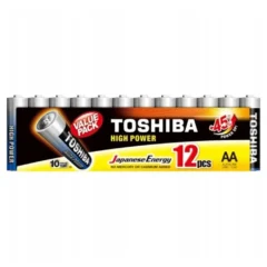 Toshiba High Power LR6 1.5V Pack de 12 Pilas AA Alcalinas
