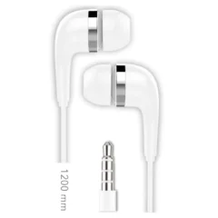 Tech One TEC2905 Auriculares Intrauditivos con Micro Jack 3.5 Blancos