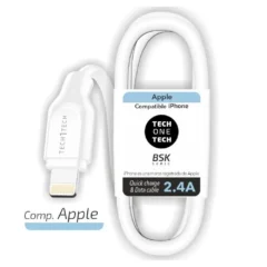 Tech One Tech TEC2902 Lightning Macho - Cable USB 2.0 Macho 1m Blanco