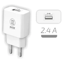 Tech One Tech TEC2904 Blanco Cargador de Pared 1xUSB 2.4A