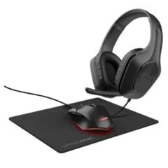 Trust Gaming GXT 790 Pack Ratón Óptico + Auriculares + Alfombrilla