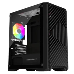 Keep Out Caja mATX XC-220 ARGB 4FANS Usb3.0 Black