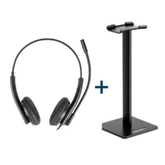 Iggual Kit auriculares ENC3030 + soporte SA22