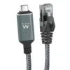 Ewent Cable USB-C 3.1 A RJ45 CAT6 FTP, 1Gbps, 2m Gris