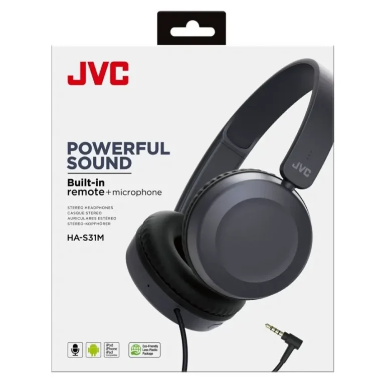 JVC HA-S31M Auriculares con Micrófono Jack 3.5 Azules