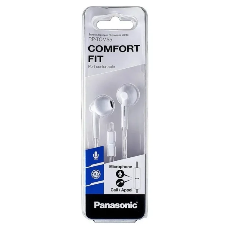 Panasonic RP-TCM55 Auriculares Intrauditivos con Micro Jack 3.5 Blancos