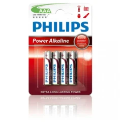 Philips LR03P4B/10 Pack de 4 Pilas AAA 1.5V Alcalinas