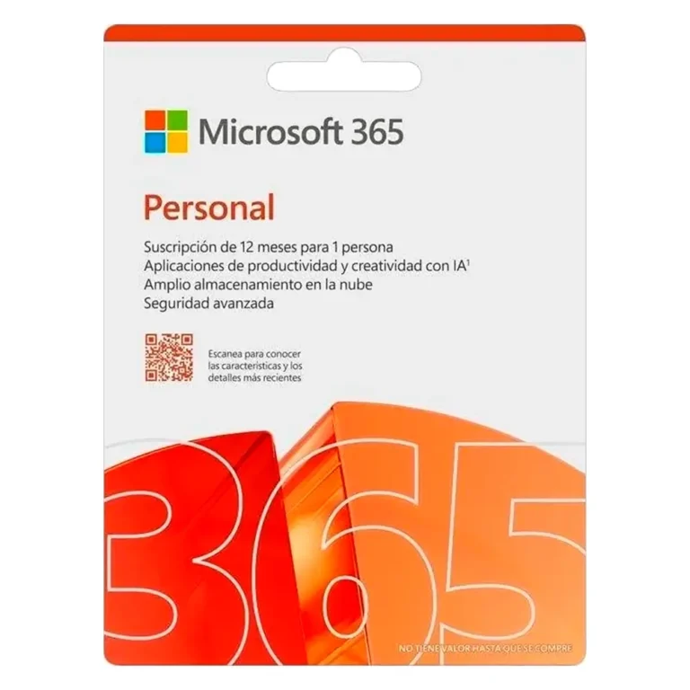 Microsoft Office 365 Personal 5 Usuarios 1 Año ESD