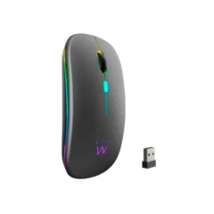 Ewent Ratón Inalámbrico Recarg. Dual BT/WIFI, RGB