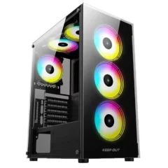 Keep Out XC-210 Glass Black Caja Semitorre ATX USB3.0