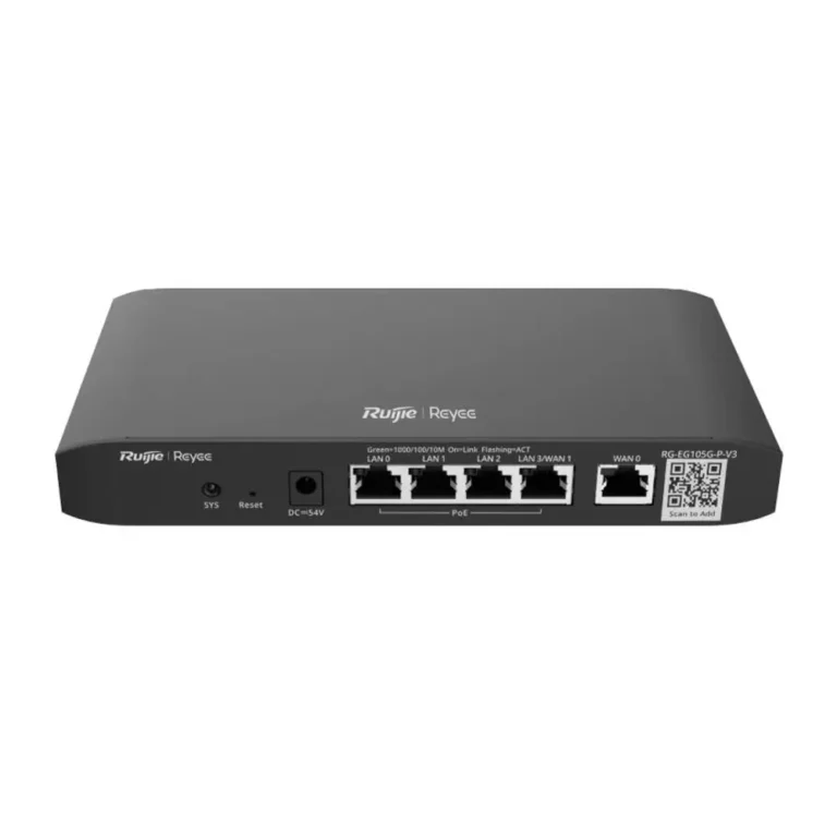 Ruijie Networks Reyee Cloud Router 5xGbE (4 POE+) 54W 2xWAN