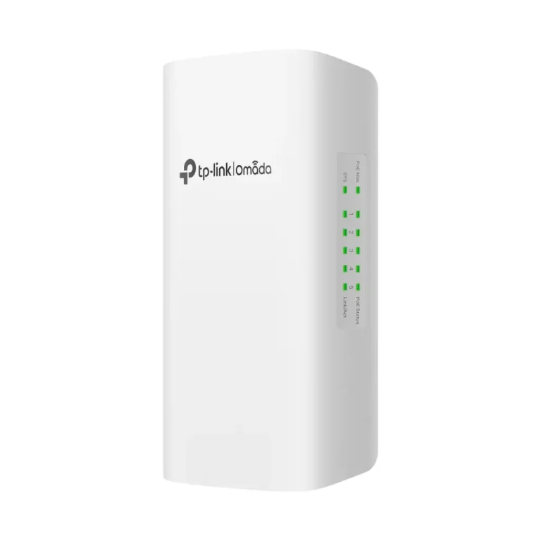 TP-Link Switch Omada Smart de 5 puertos Gigabit, 1 PoE++ In y 4 PoE+ Out para Exterior