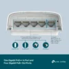 TP-Link Switch Omada Smart de 5 puertos Gigabit, 1 PoE++ In y 4 PoE+ Out para Exterior