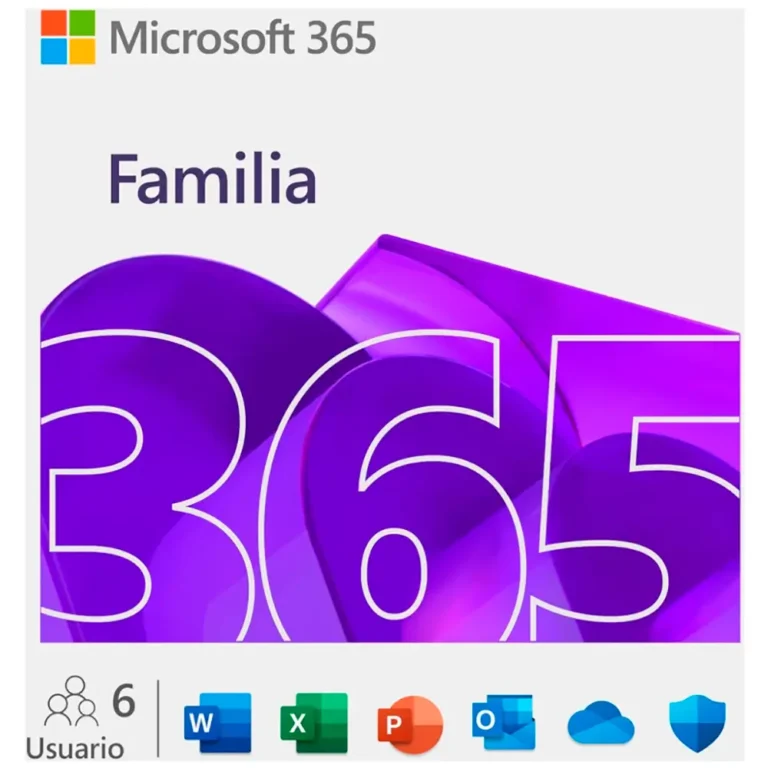 Microsoft Office 365 Familia 6 Usuarios 1 Año ESD