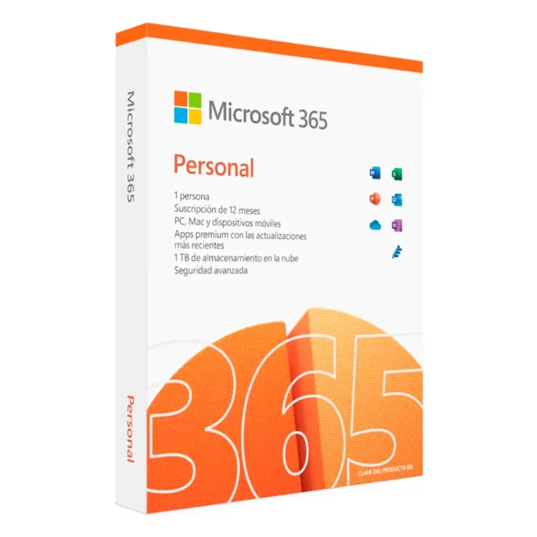 Microsoft Office 365 Personal Suscripción Anual 1 Usuario