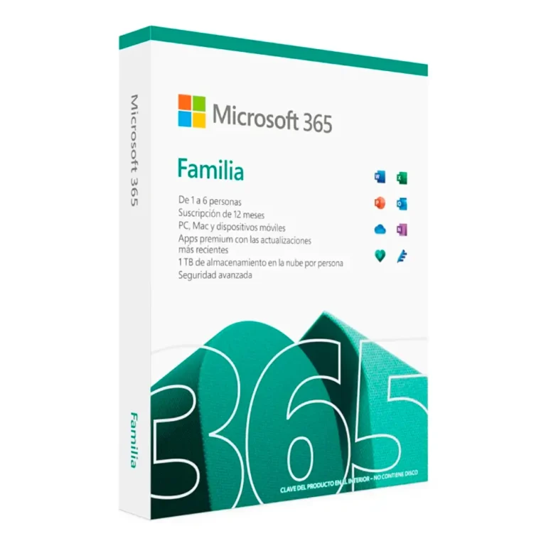 Microsoft Office 365 Familia Suscripción Anual (6 usuarios)
