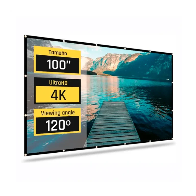 Iggual Pack Mini Proyector y Pantalla 100" Plegable