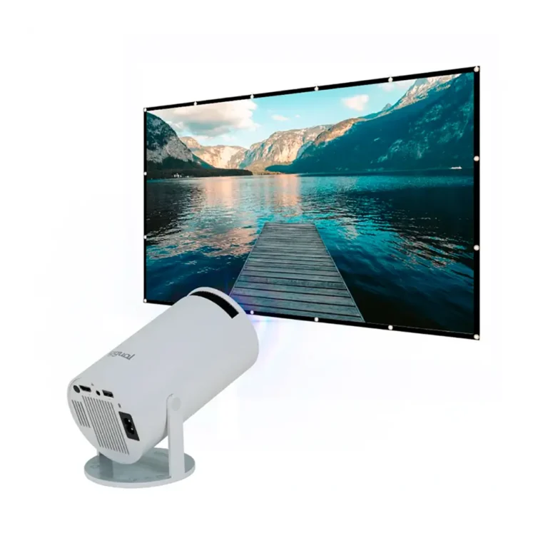 Iggual Pack Mini Proyector y Pantalla 100" Plegable