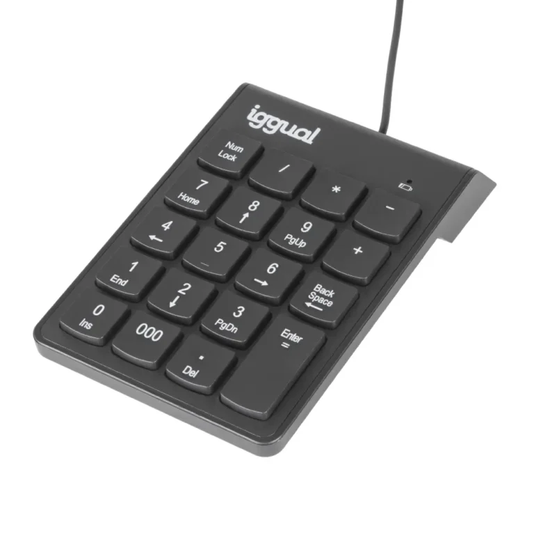 Iggual CK-NUM-19T Teclado Numérico USB Negro