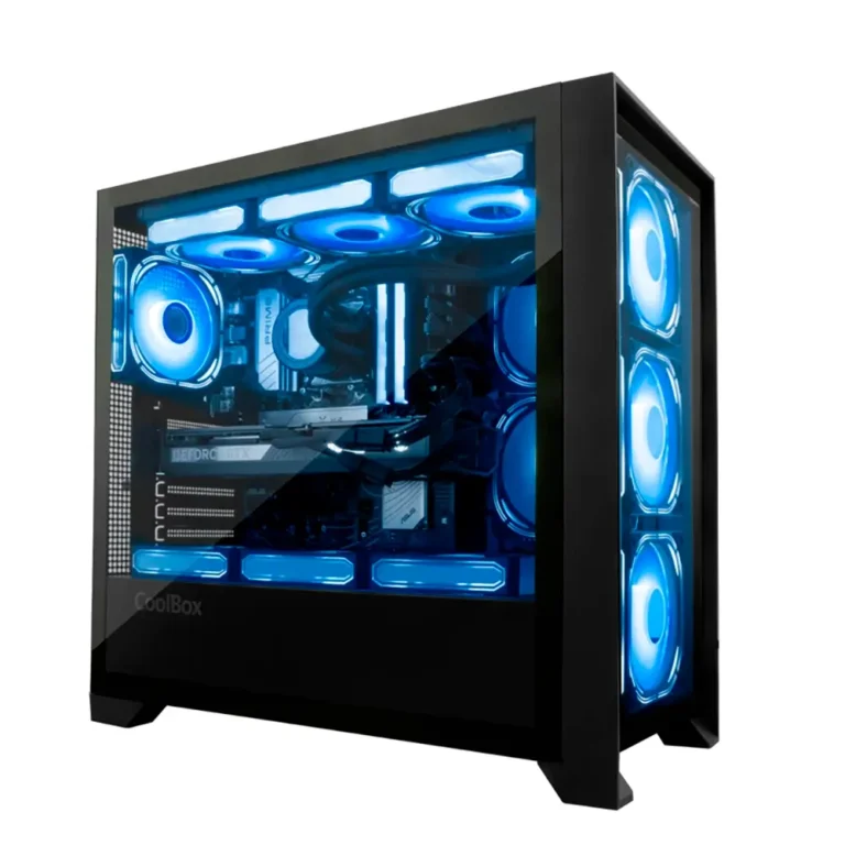 Coolbox Ge-2000 DualView Caja Gaming ATX Negra Sin Fuente