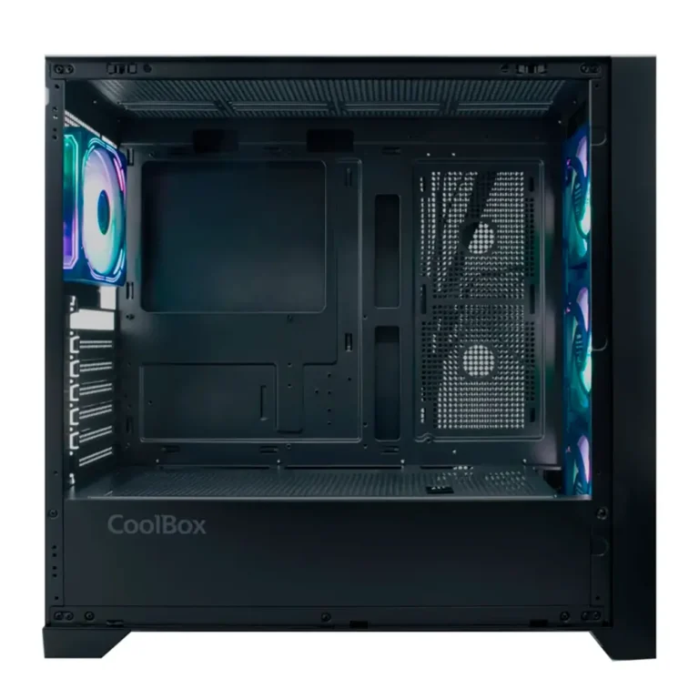 Coolbox Ge-2000 DualView Caja Gaming ATX Negra Sin Fuente