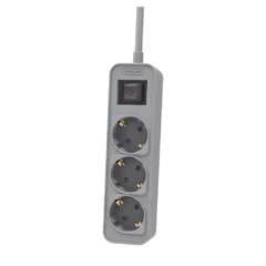 Philips CHP2134G/12 Regleta con Interruptor 3 Tomas de corriente Cable 1.5m