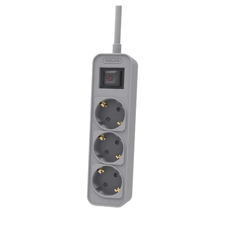 Philips CHP2134G/12 Regleta con Interruptor 3 Tomas de corriente Cable 1.5m
