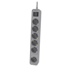 Regleta Philips CHP2164G/10 Regleta con Interruptor 6 Tomas Cable 1.5m Gris