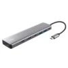 Trust Dalyx Docking USB-C 2xUSB 2xHDMI 1xDisplayPort 1xUSB Tipo-C PD Gris