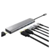 Trust Dalyx Docking USB-C 2xUSB 2xHDMI 1xDisplayPort 1xUSB Tipo-C PD Gris