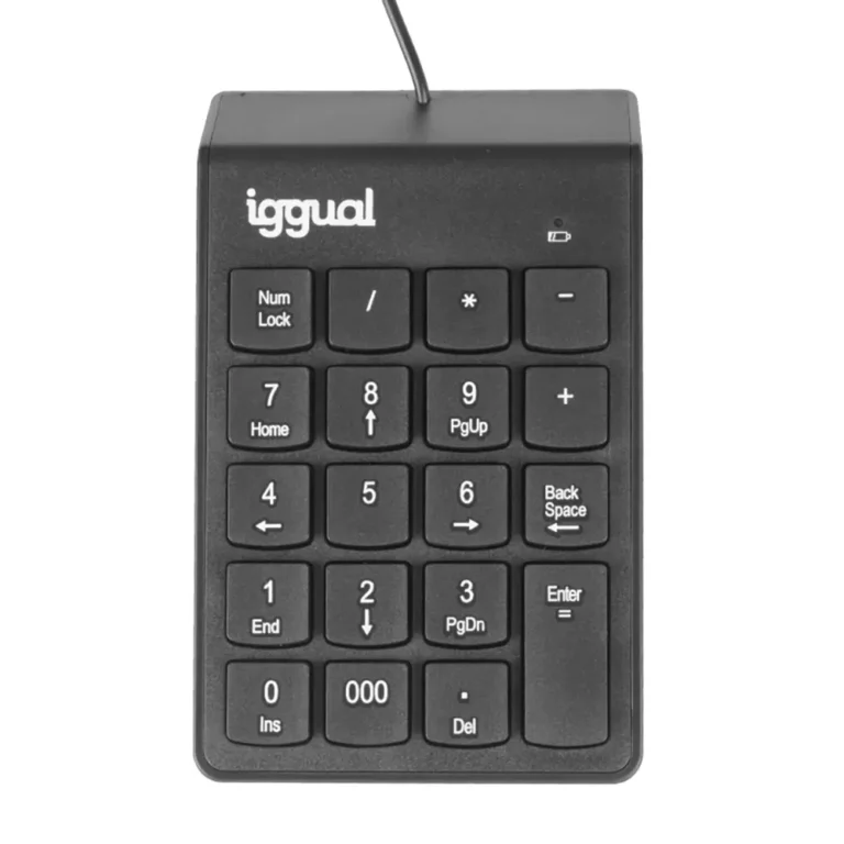 Iggual CK-NUM-19T Teclado Numérico USB Negro